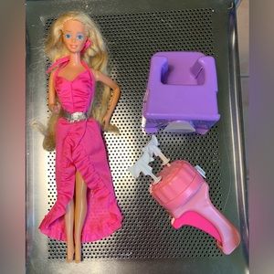 Vintage Twirly Curls Barbie 80s